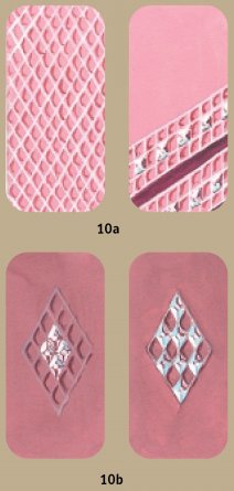 Дизайн ногтей с использованием текстиля